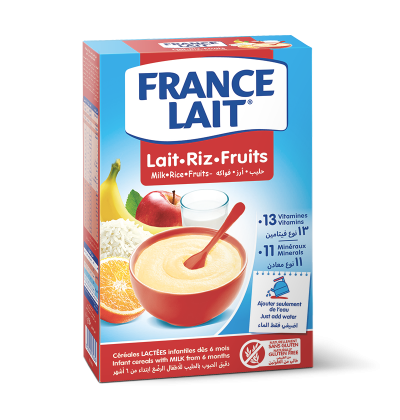 France Lait 250gm Lait-Riz-Fruit